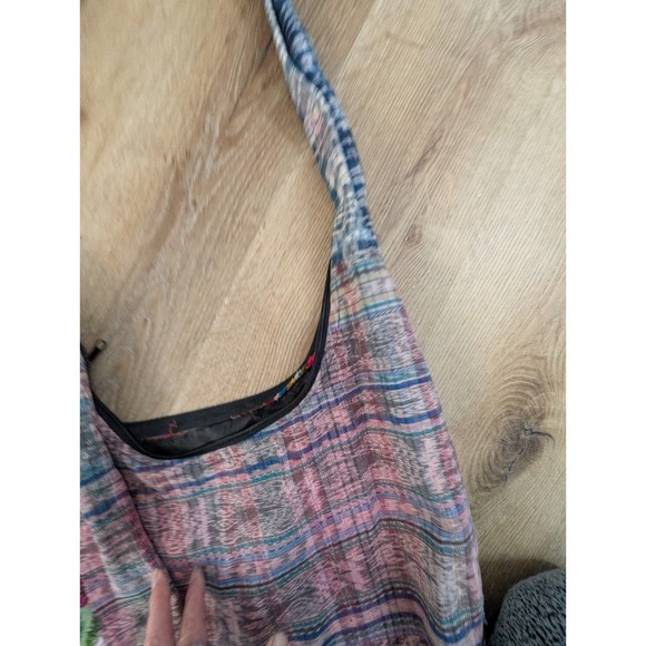 Bohemian Multicolored Textile Bag With Floral Embroidery - Picture 14 of 15